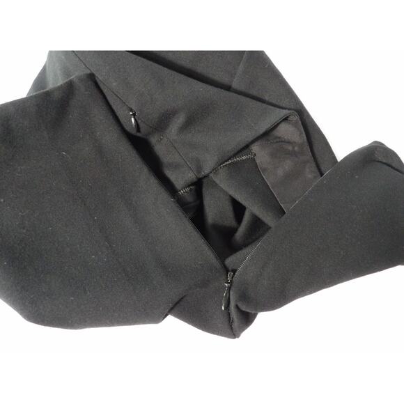Diane Von Furstenburg Koto Pencil Skirt Sz 8 Black Zip Close Pockets Ponte Knit - Picture 4 of 15